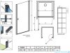 Radaway Nes 8 Black Dwj I Factory Drzwi wnękowe 80cm prawe czarny mat/szkło przejrzyste 10076080-54-55R